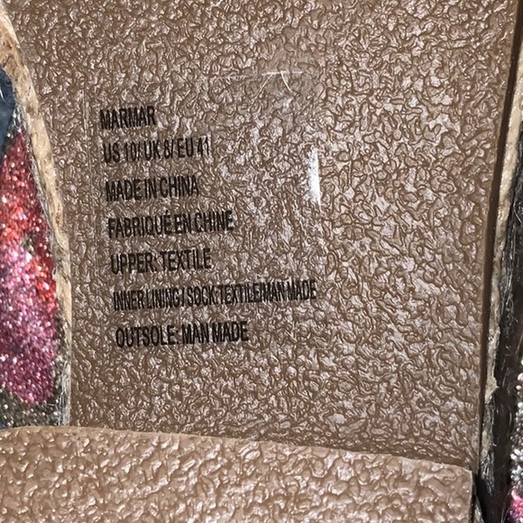 Coral Glitter Platform Sandal - Picture 8 of 9